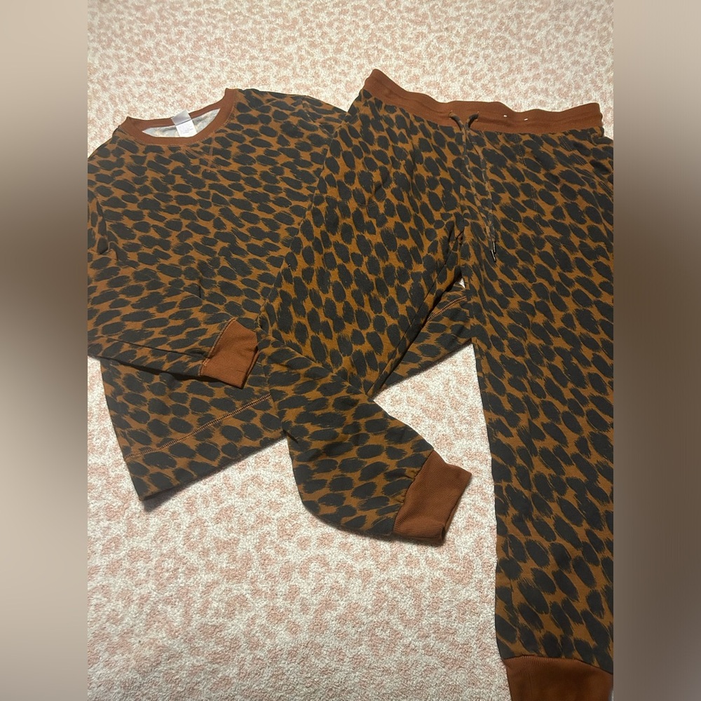 Leopard print comfy set from Target